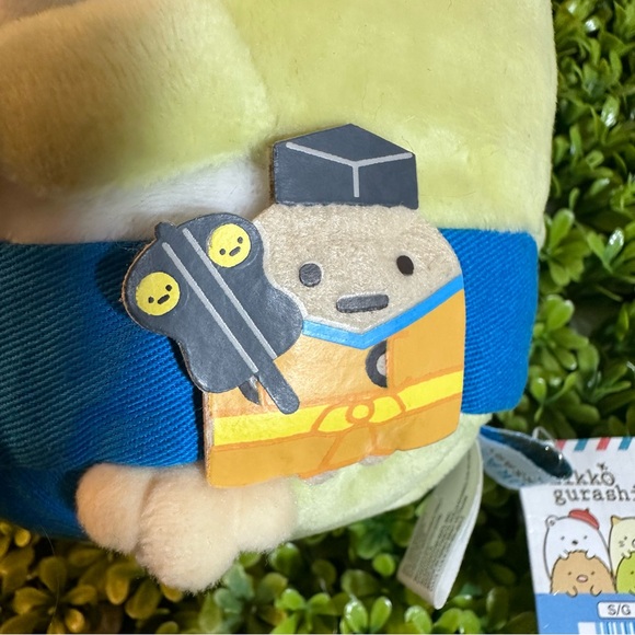 NWT San-X Sumikko Gurashi Penguin Plush Toy - Green/Yellow, Blue and Brown 8” - Picture 9 of 12